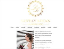 Tablet Screenshot of lovelylockshairandbeauty.com.au